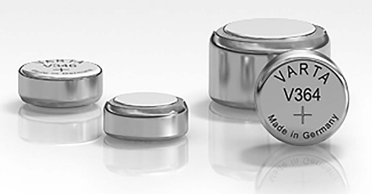 Varta SR65 Button Battery, 1.55V, 6.8mm Diameter