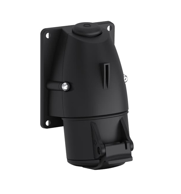 Amphenol Industrial, 2CMA1 IP44 Red Wall Mount 3P+N+E Industrial Power Socket, Rated At 16A, 415 V