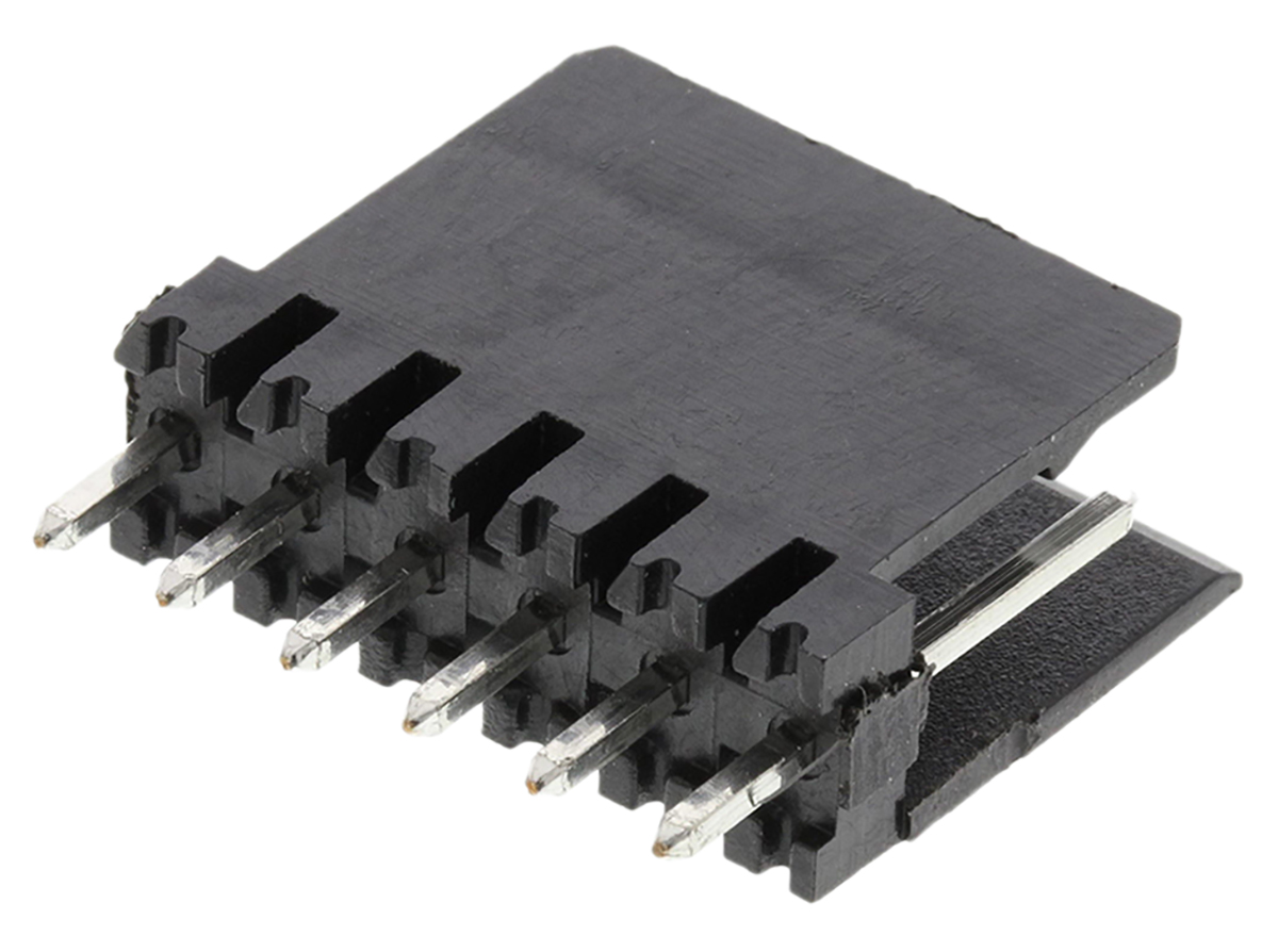 Wurth Elektronik 475 Series PCB Header, 6 Contact(s), 2.54 mm Pitch, 1 Row, Shrouded