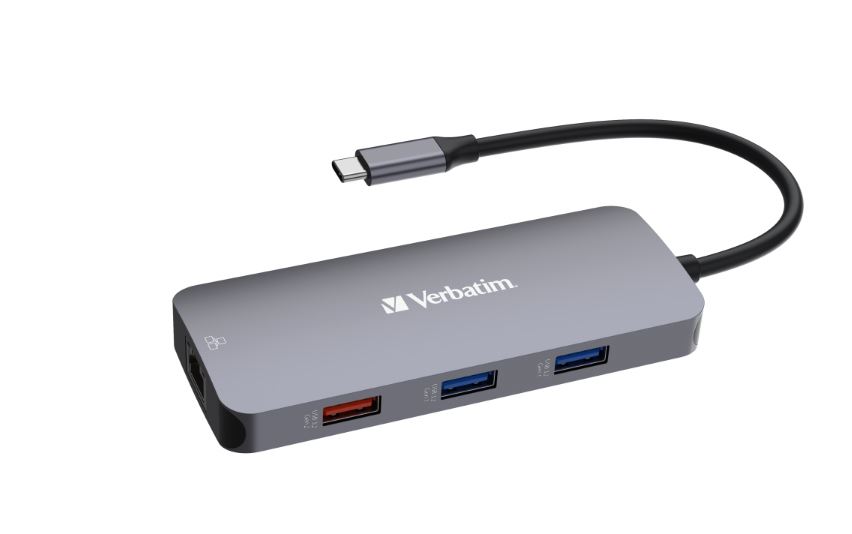 Verbatim 5 Port USB 3.2 USB A, USB C  Hub, USB Bus Powered, 121 x 49 x 15.5mm