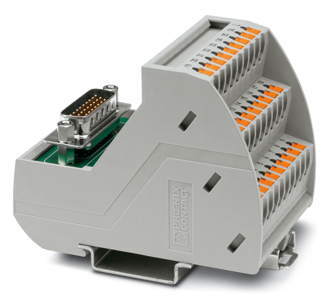 Phoenix Contact VIP-3/PT/HD26SUB/M Series Interface Module, DIN Rail
