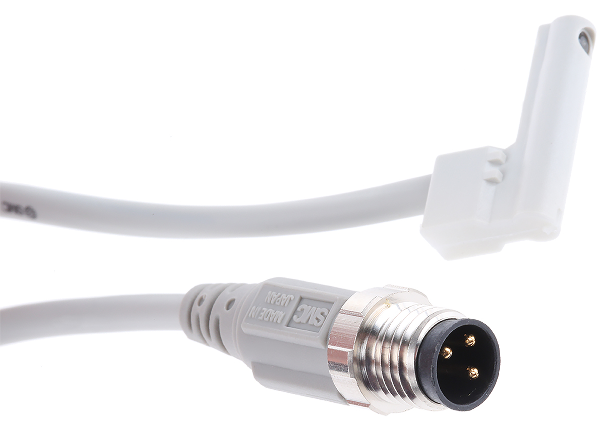 SMC PNP Solid State Pneumatic Switch, D-M9 Series, 5 V dc, 12 V dc, 24 V dc, with LED indicator