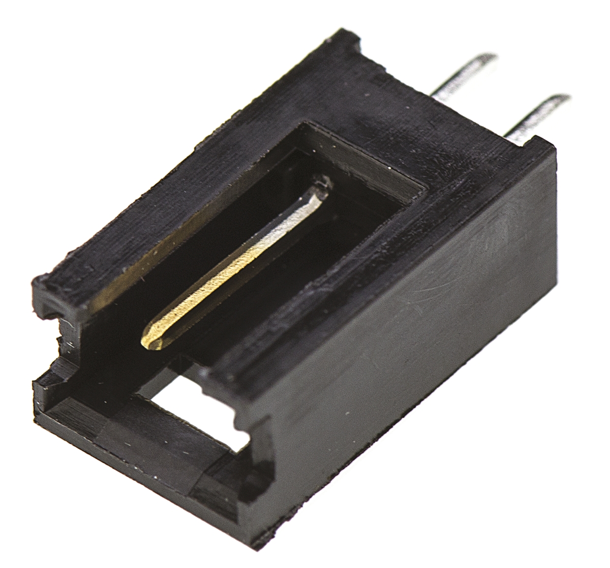 TE Connectivity AMPMODU MOD II Series Straight Through Hole PCB Header, 2 Contact(s), 2.54 mm Pitch, 1 Row, Shrouded