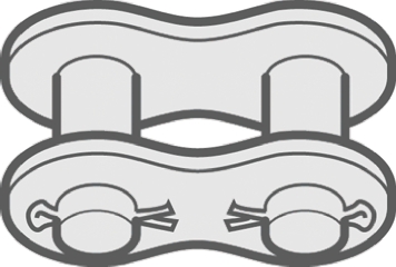 Renold Renold (Blue Box) 24B-1 Simplex Chain Connecting Link Steel Roller Chain Link