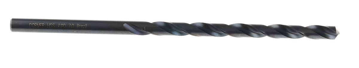 Dormer A110 Series HSS Twist Drill Bit, 7mm Diameter, 156 mm Overall