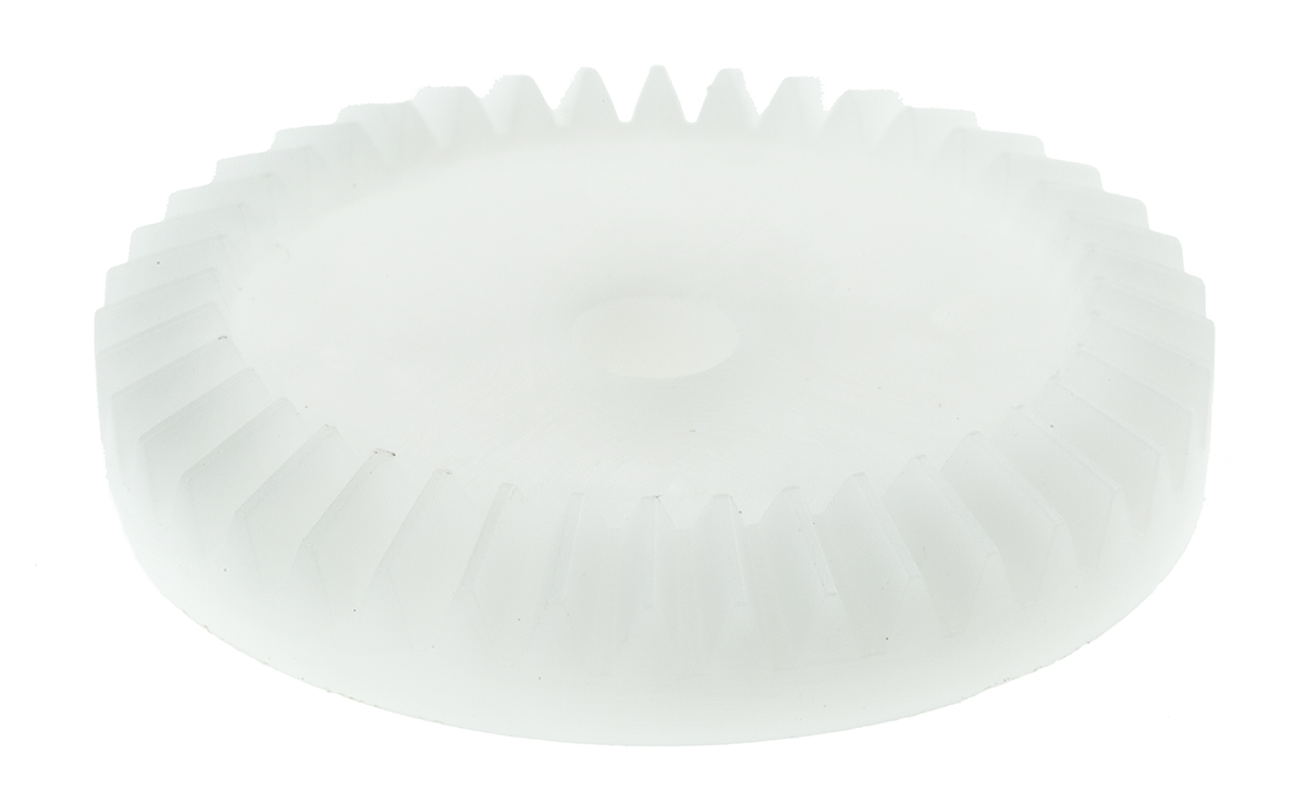 RS PRO POM Bevel Gear, 6mm Bore, 40 Teeth, 1 Module