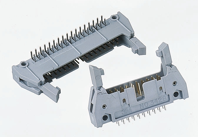 3M 3000 Series Straight Through Hole PCB Header, 26 Contact(s), 2.54 mm Pitch, 2 Row, Shrouded