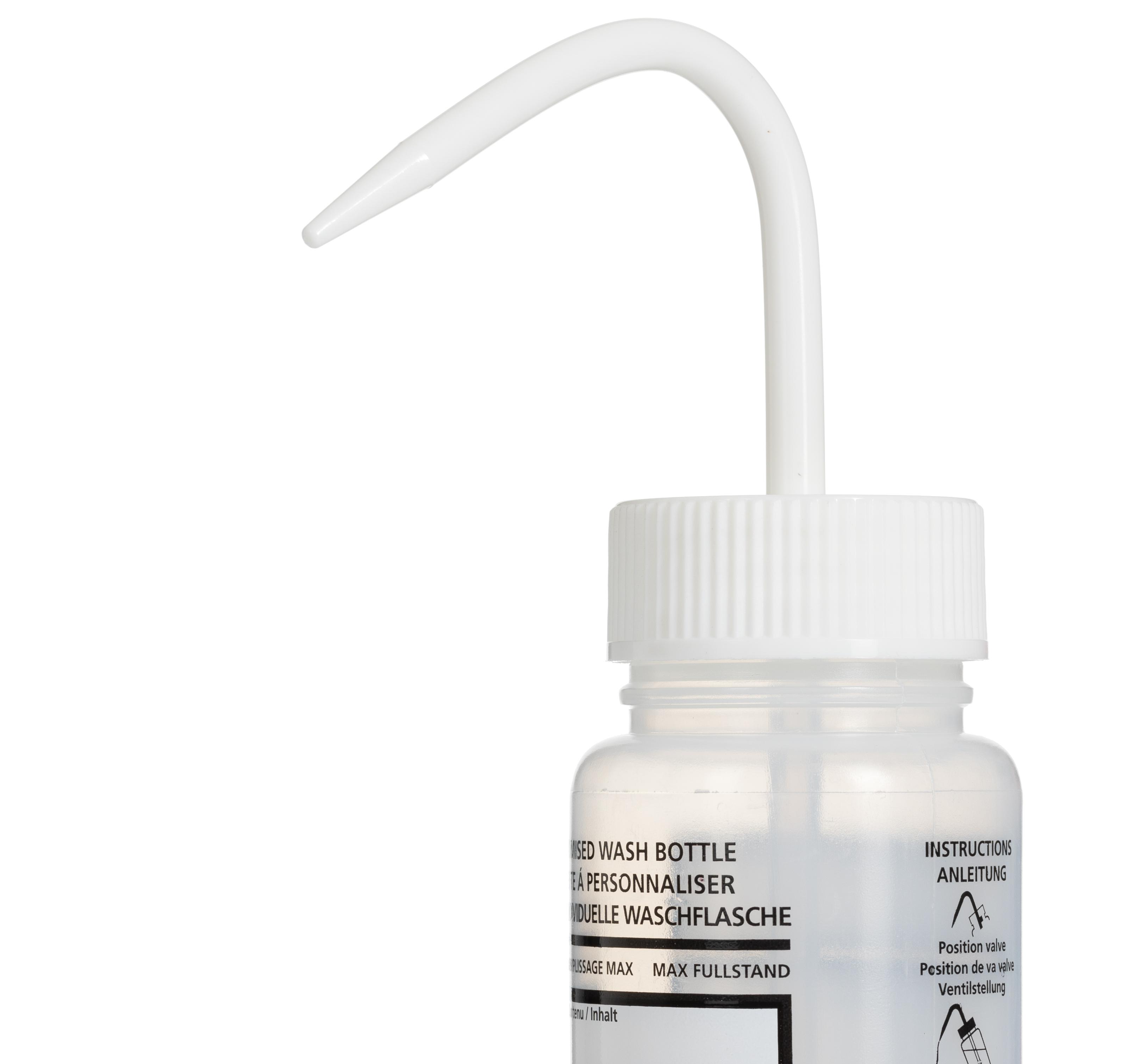 RS PRO 250ml LDPE Wide Neck Wash Bottle