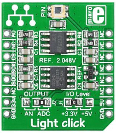 MikroElektronika Light Sensor Add On Board MikroBus