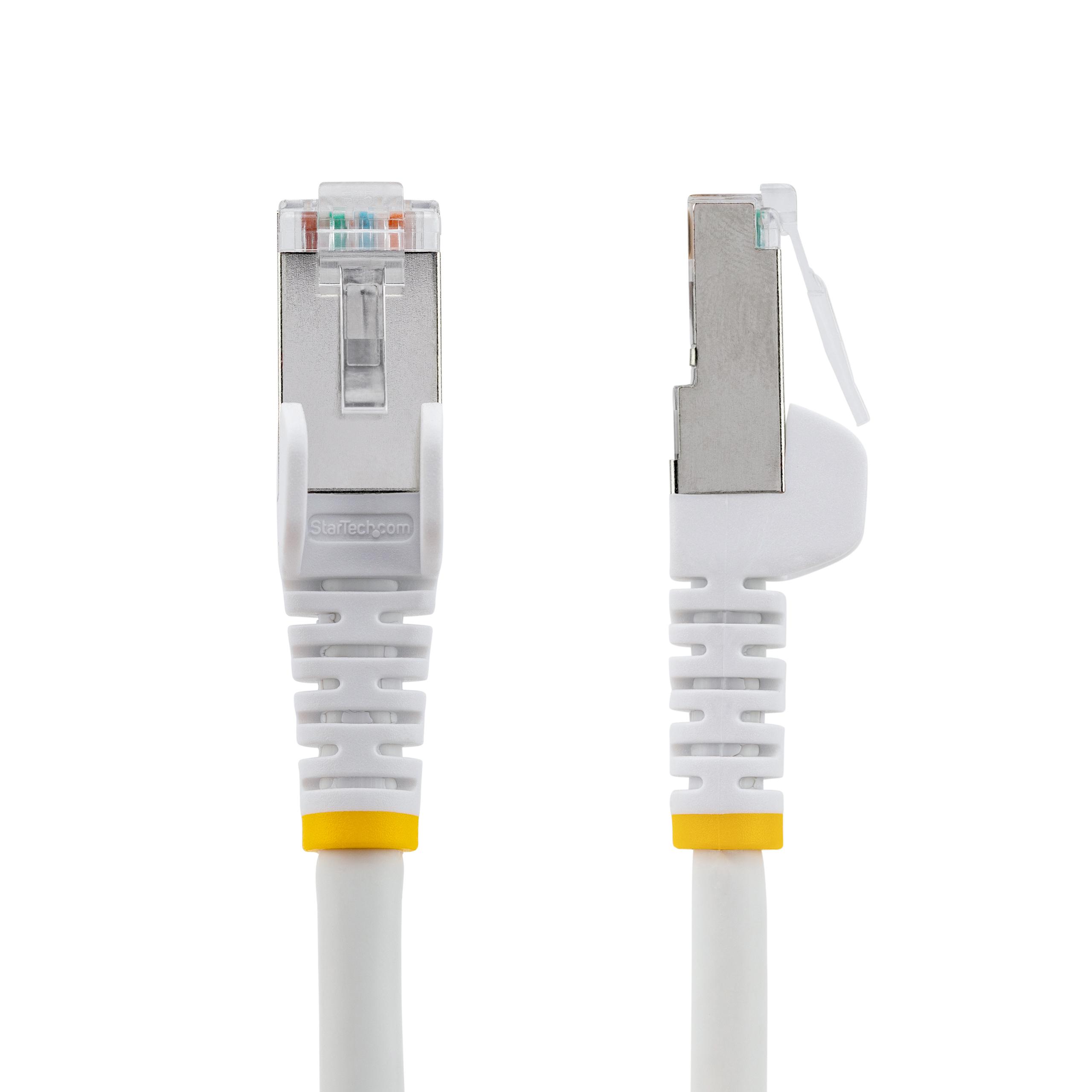 StarTech.com, 1.5m Cat6a, White RJ45 to Male RJ45 Male, Braid Shielded, Terminated