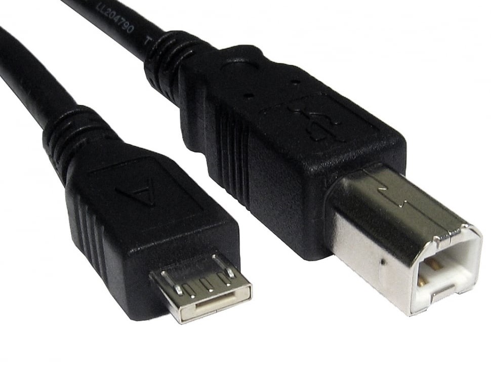 RS PRO USB 2.0, Male Micro USB A to Male USB B, 5Gbps, 1.8m