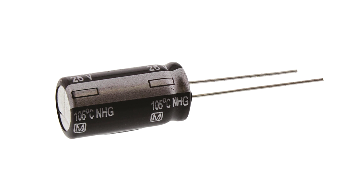 Panasonic 1000μF Aluminium Electrolytic Capacitor 25V dc, Radial, Through Hole - ECA1EHG102