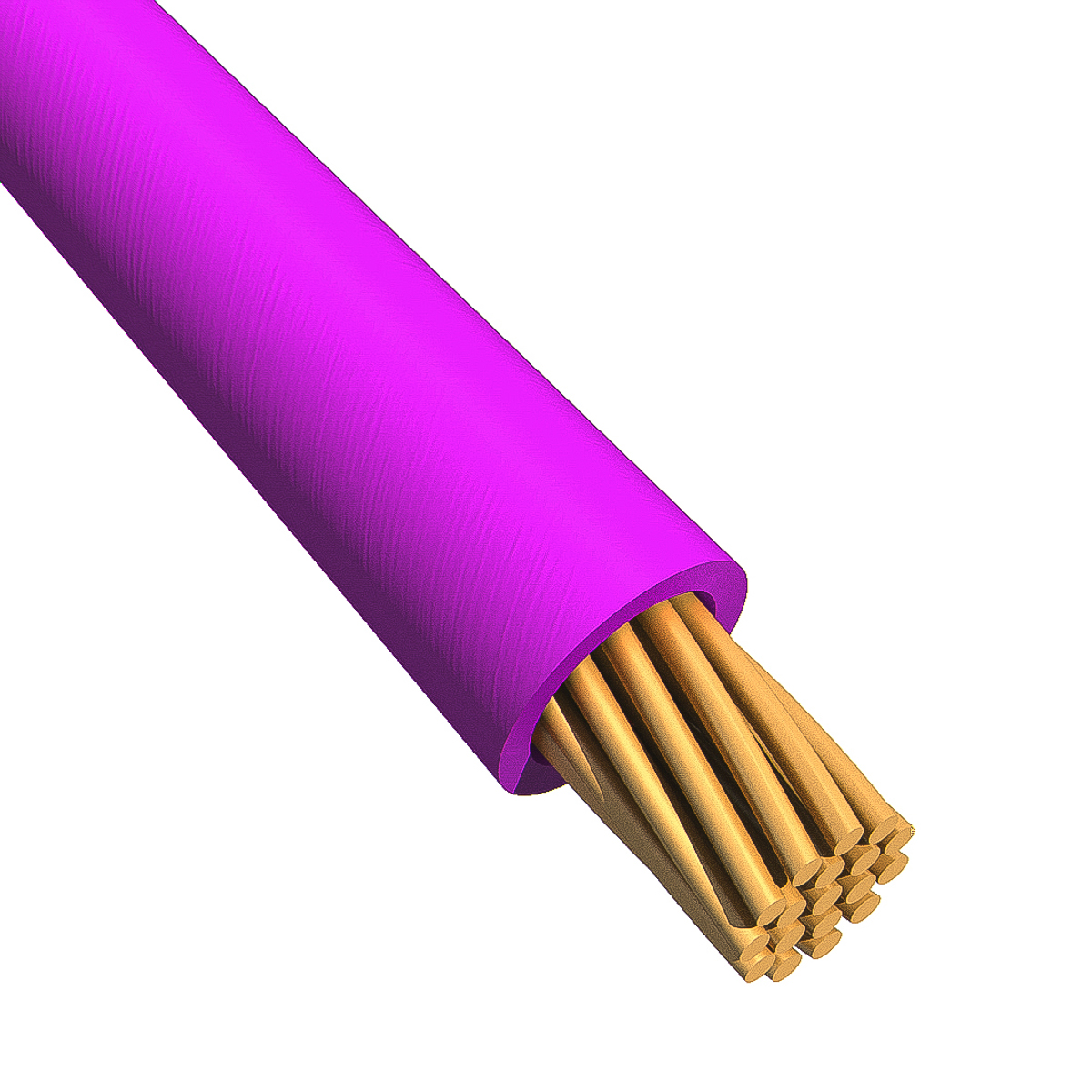 Alpha Wire Ecogen Ecowire Series Purple 0.33 mm² Hook Up Wire, 22 AWG, 7/0.25 mm, 305m, MPPE Insulation, 6713 VI001