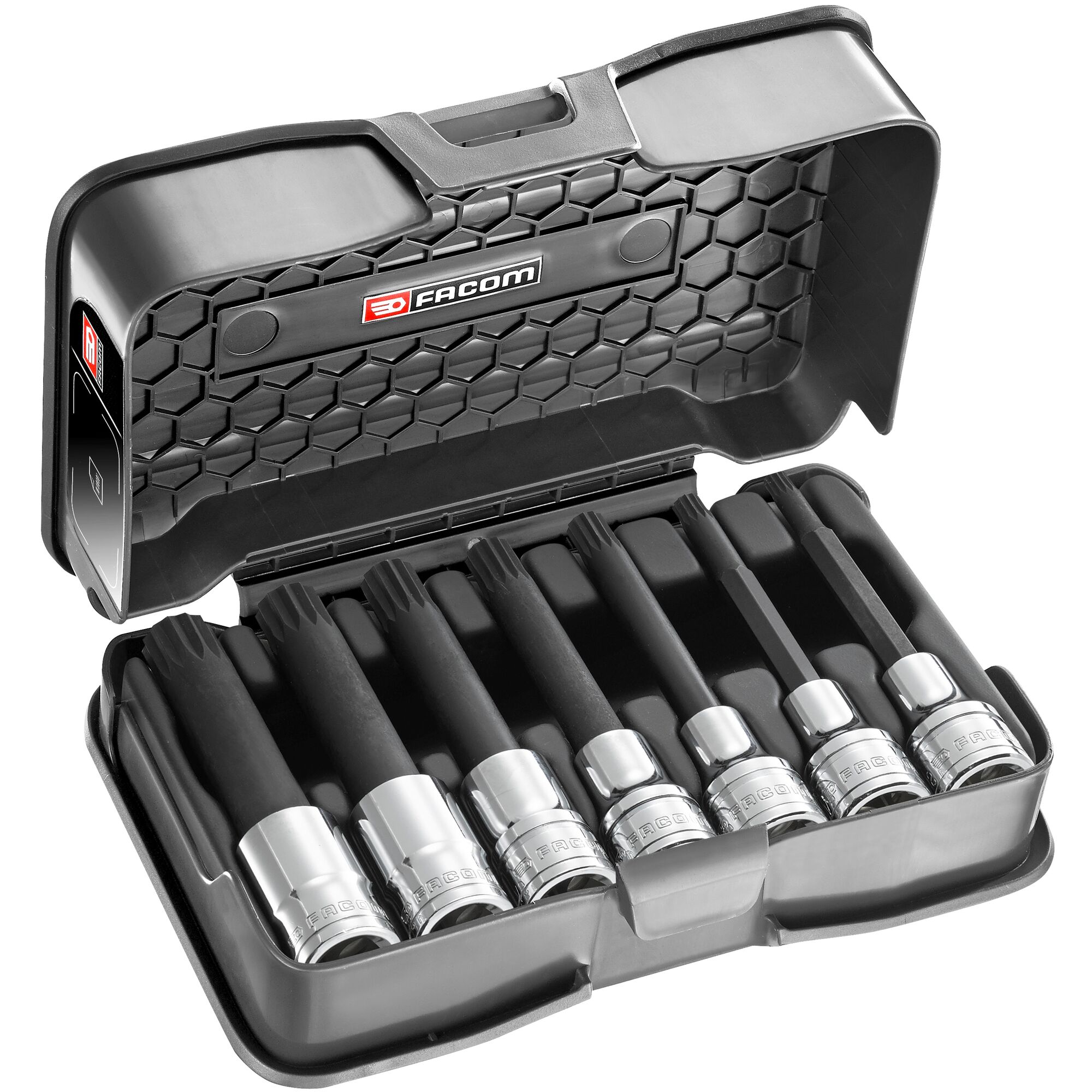 Facom 7-Piece Metric 1/2 in Bit Socket Set , XZN