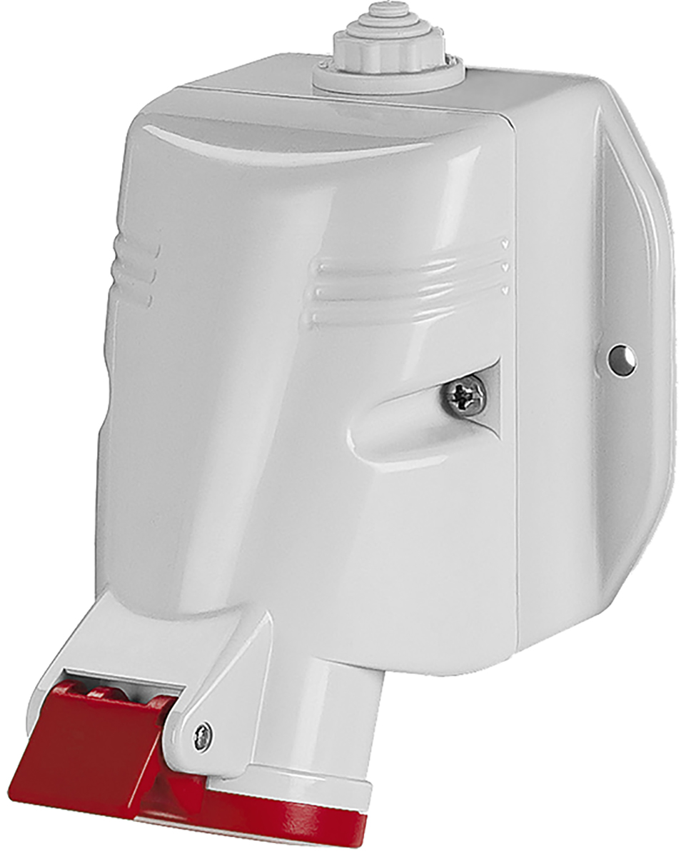 Scame IP44 Red Wall Mount 3P + N + E Industrial Power Socket, Rated At 32A, 415 V