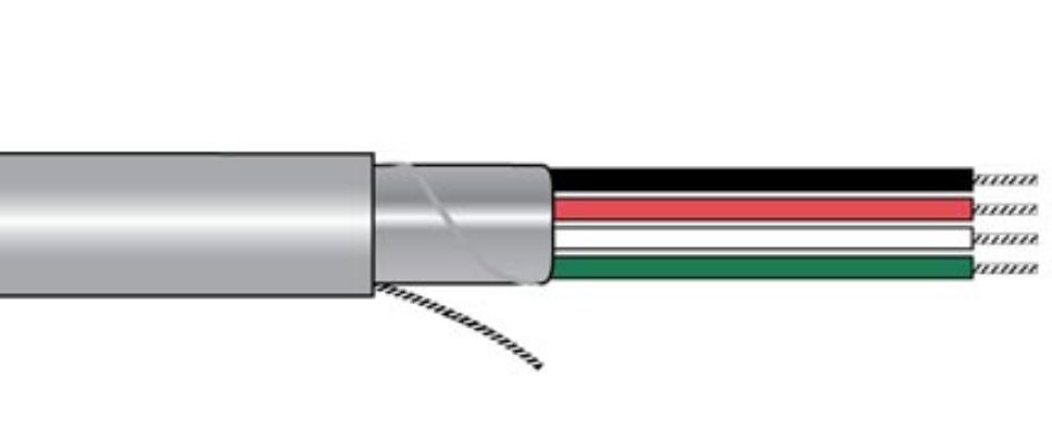 Alpha Wire Alpha Essentials Communication & Control Control Cable, 3 Cores 24 AWG, Screened, 30 m, Grey Polyvinyl
