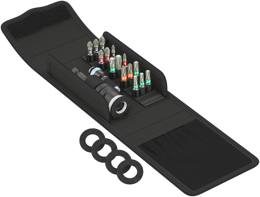 Wera 21 Piece Patio Construction Tool Kit with Pouch