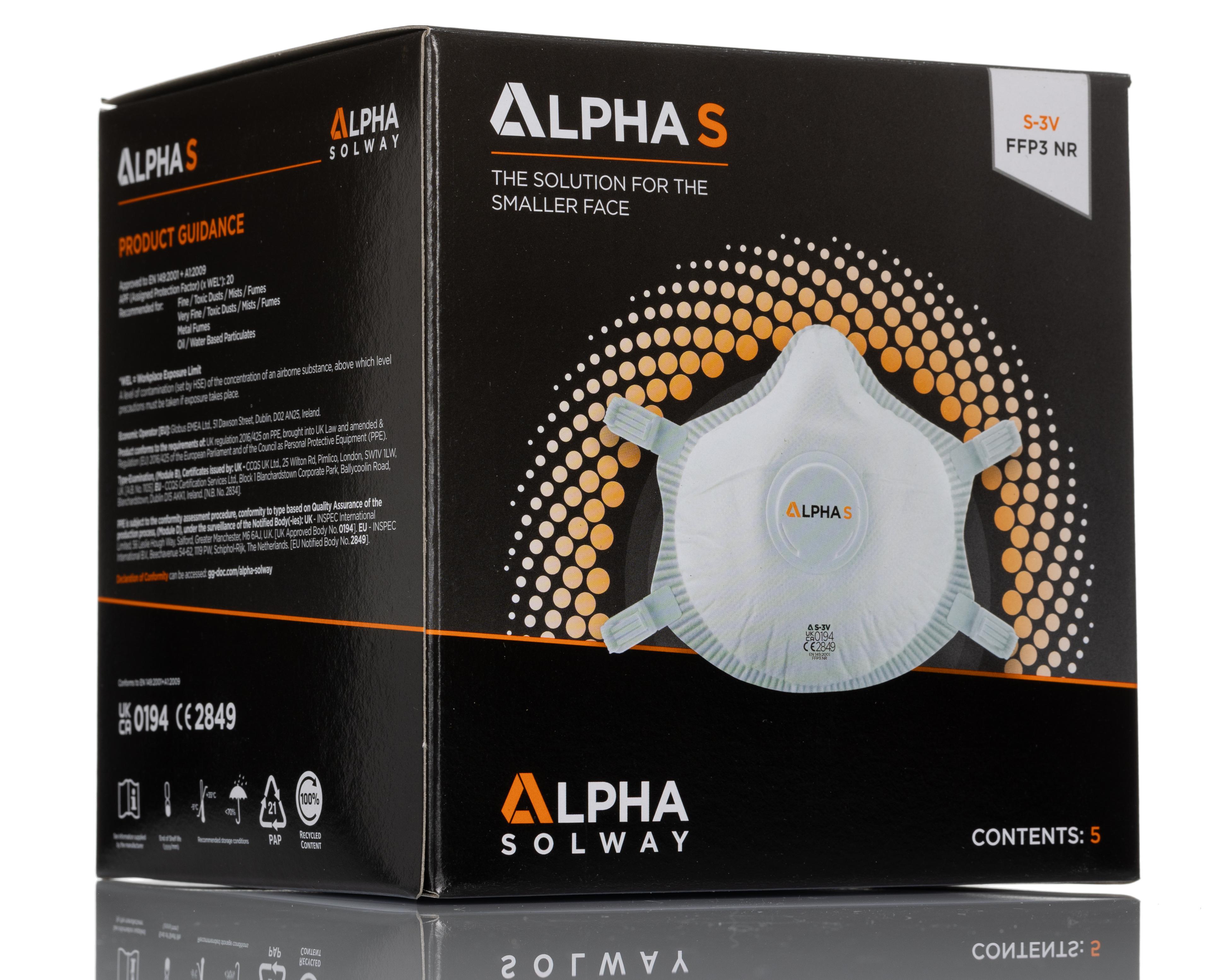 Skytec S-V3 Series Face Mask, FFP3, Valved