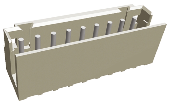 TE Connectivity AMP CT Series Straight Through Hole PCB Header, 9 Contact(s), 2 mm Pitch, 1 Row, Shrouded
