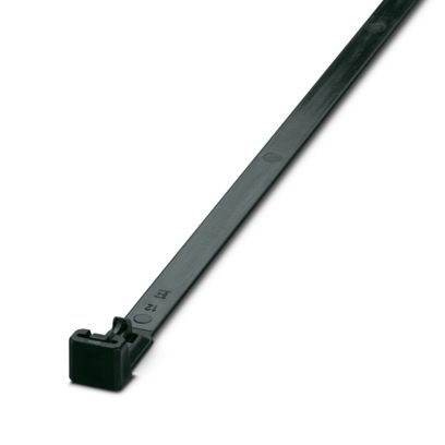 Phoenix Contact Cable Ties, Standard, 250mm x 7.5 mm, Black Polyamide, Pk-100