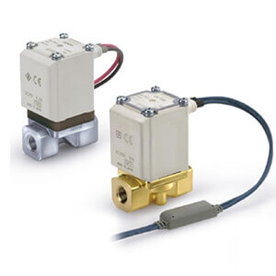SMC Solenoid Valve VX213MGAXB, 2 port(s) , NC, 24 V dc, 1/4in