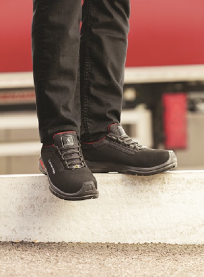 LEMAITRE SECURITE RILEY LOW Unisex Black, Red Aluminium Toe Capped Safety Trainers, UK 5, EU 38