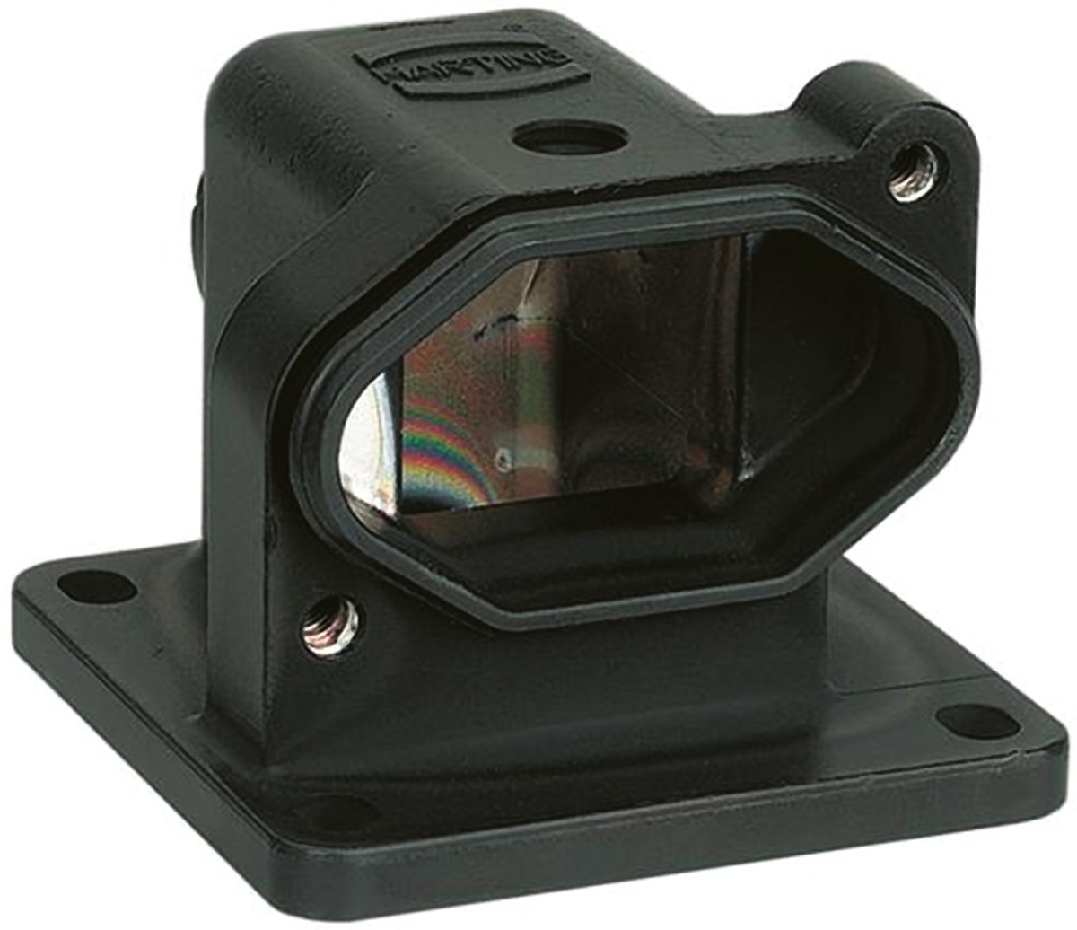 Harting Han HPR Heavy Duty Power Connector Housing, M6 Thread, Right Angle