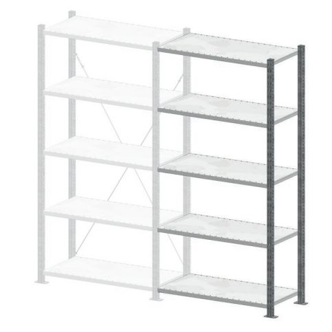 Manorga Steel Steel Storage Rack System Storage Racking, 2000mm, 1000mm x 500mm