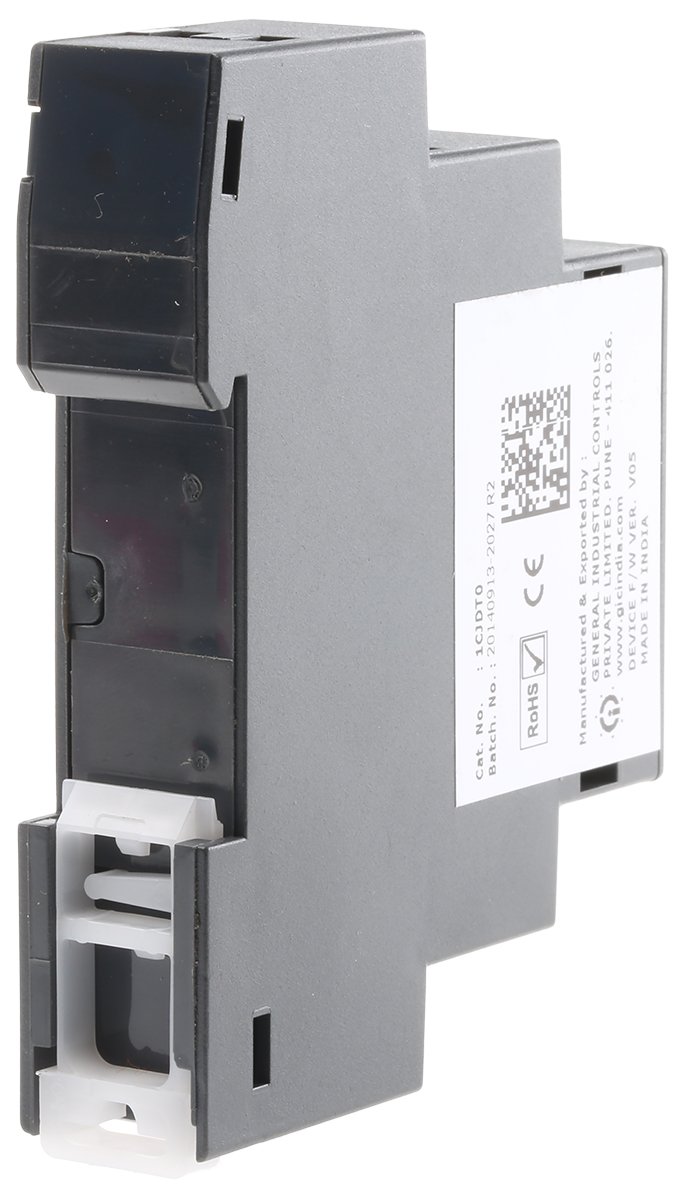 GIC DIN Rail Mount Timer Relay, 12 → 240V ac/dc, 1-Contact, 0.1 s → 100h, SPDT