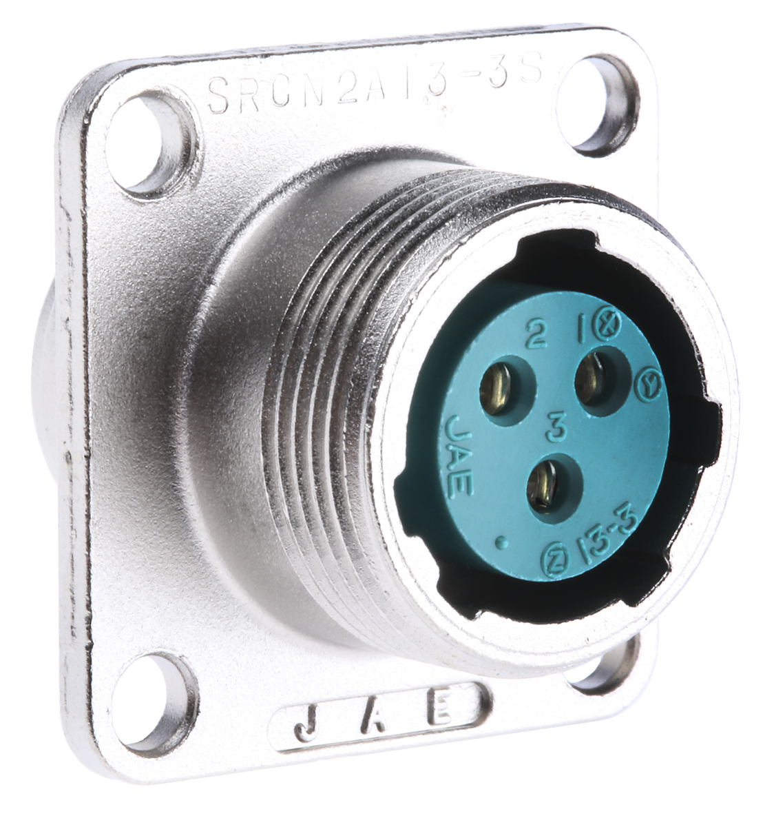 JAE Circular Connector, 3 Contacts, Panel, Miniature Connector, Socket, Female, SRCN Series