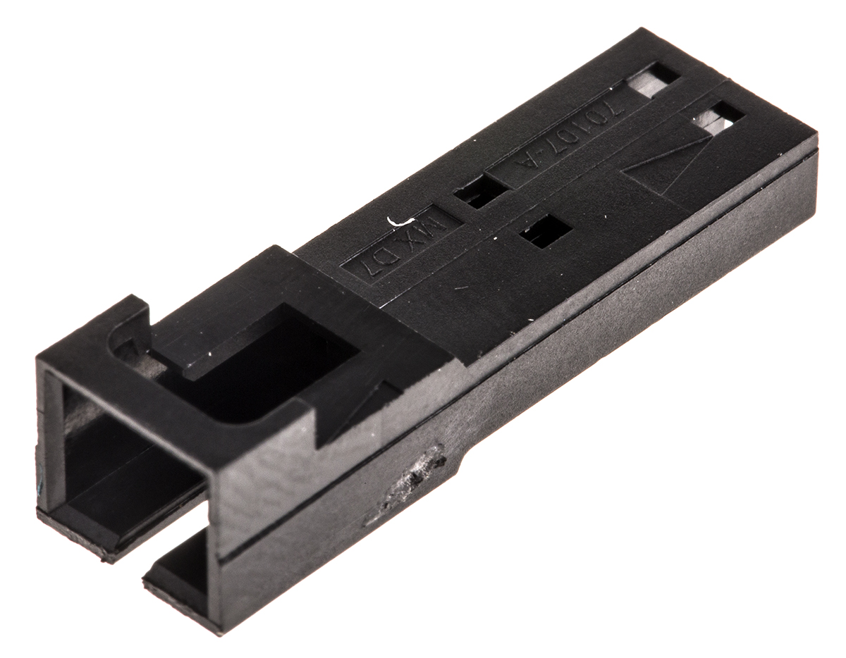 Molex, SL Male Connector Housing, 2.54mm Pitch, 2 Way, 1 Row