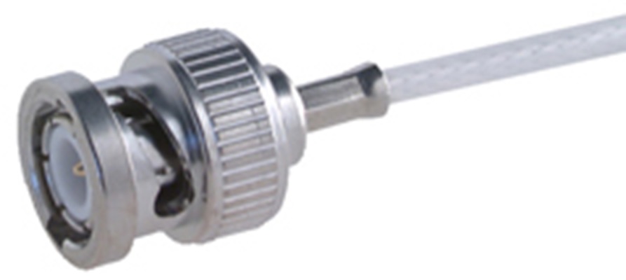 Huber+Suhner 11_BNC Series, Plug Cable Mount, IDC Circular Coaxial Connector, Crimp Termination, Straight Body
