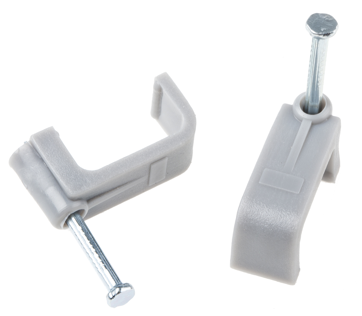 RS PRO Grey PE Rectangular cable clip