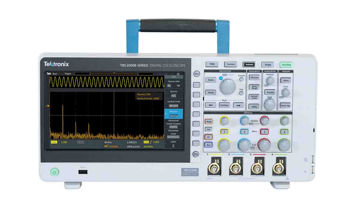 Tektronix TBS2000B Series, 200 MHz Bench Oscilloscope, 4