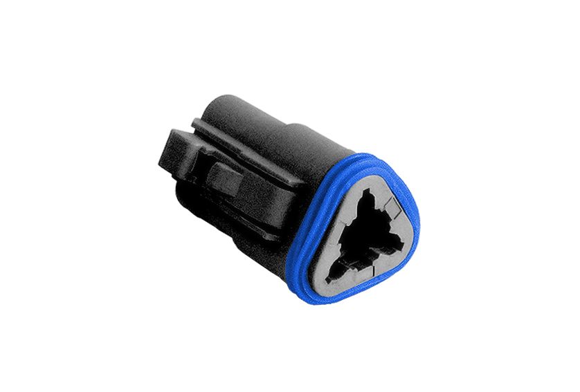 Bulgin, PX0100 Connector Housing Plug 3 Way, Crimp Termination PX0100S03BK