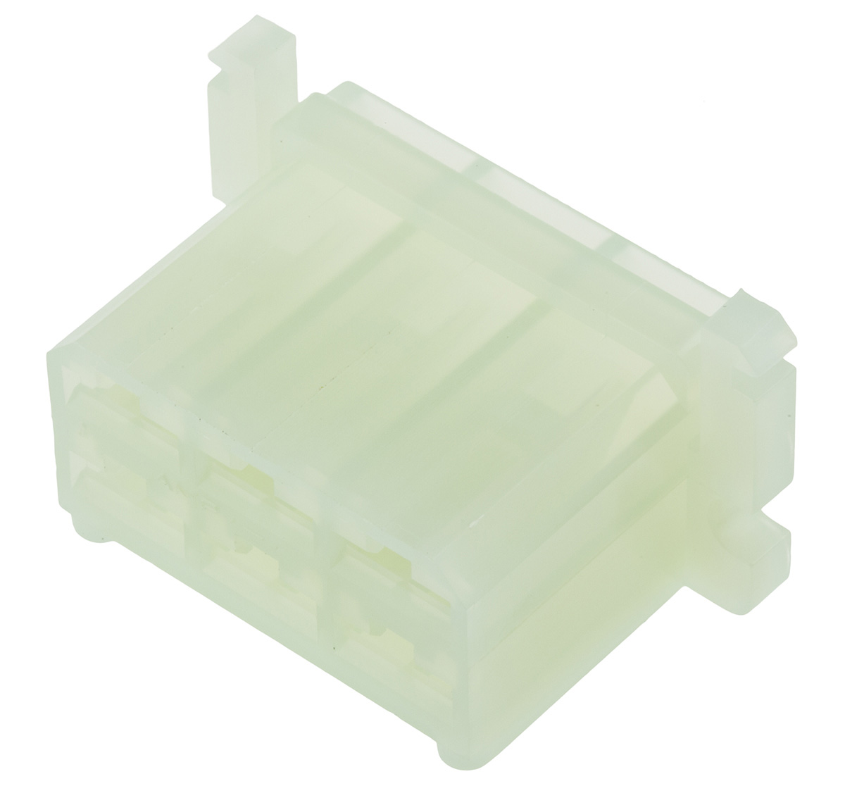 TE Connectivity, AMP FASTIN-FASTON 6 Way Nylon 66 Crimp Terminal Housing, 6.35mm Tab Size, Natural