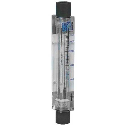 Key Instruments FR5000 Series Variable Area Flow Meter for Liquid, 5 L/min Min, 75 L/min Max