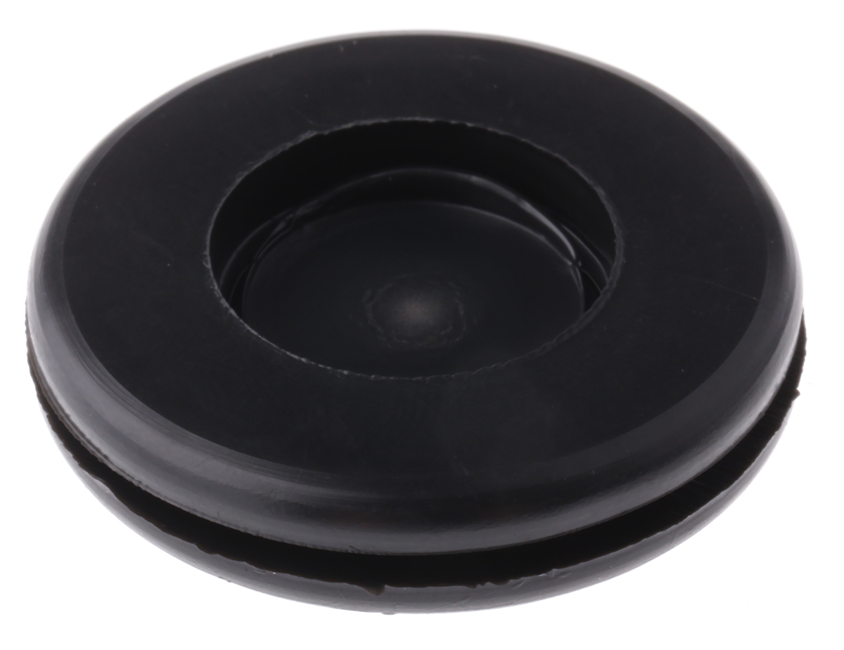 Essentra DG Black PVC 25.5mm Cable Grommet for Maximum of 19mm Cable Dia. DG-10806