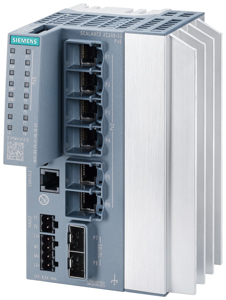 Siemens Managed 6 Port Network Switch With PoE