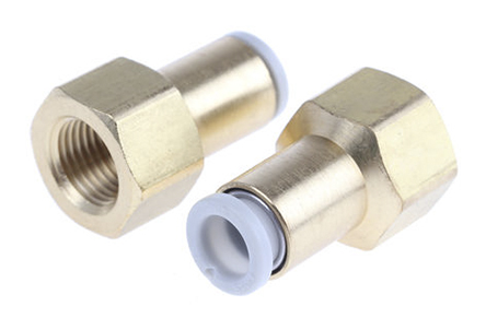 SMC KQ2 Series Straight Threaded Adaptor, G 1/4 Female to Push In 12 mm, Threaded-to-Tube Connection Style