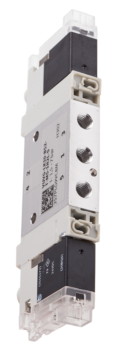 Festo 5/2 Solenoid Valve - Solenoid/Solenoid Metric M5 VUVG Series 24V dc, 8042540