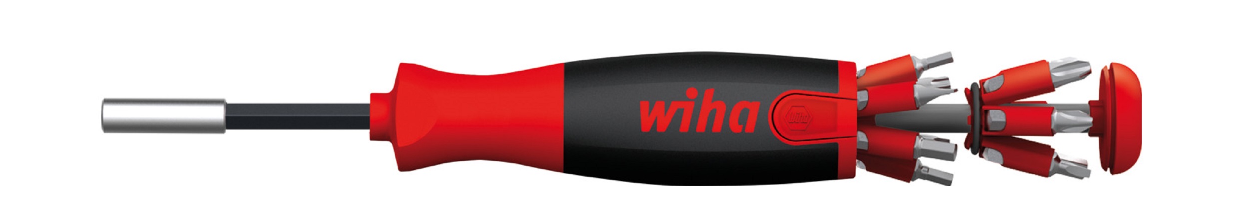 Wiha Hexagon, Phillips, Pozidriv, Slotted, Torx Bit Holder Screwdriver, 12-Piece