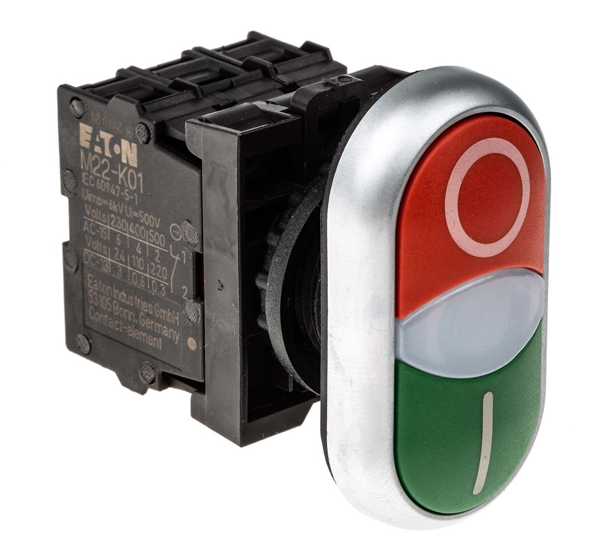 Eaton RMQ Titan M22 Series Illuminated Push Button, Panel Mount, 22mm Cutout, IP66