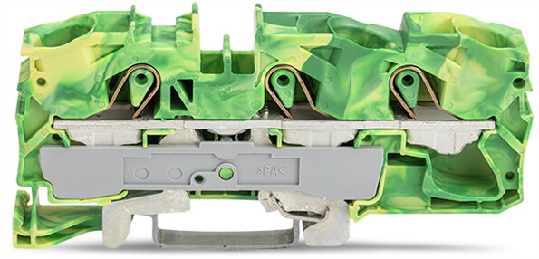 WAGO 2016-1307 TOPJOB S, 2016 Series Green/Yellow, 16mm², Single-Level, Push-In Cage Clamp Termination, ATEX, IECEx