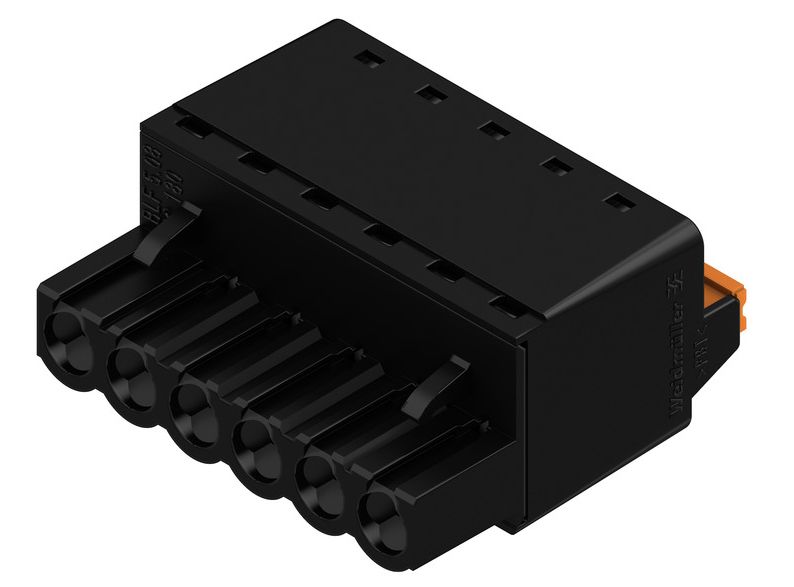 Weidmuller, 5.08mm Pitch, BLF 5.08, 6 Way, , Pluggable Terminal Block, Plug, Cable Mount, Push In Termination,