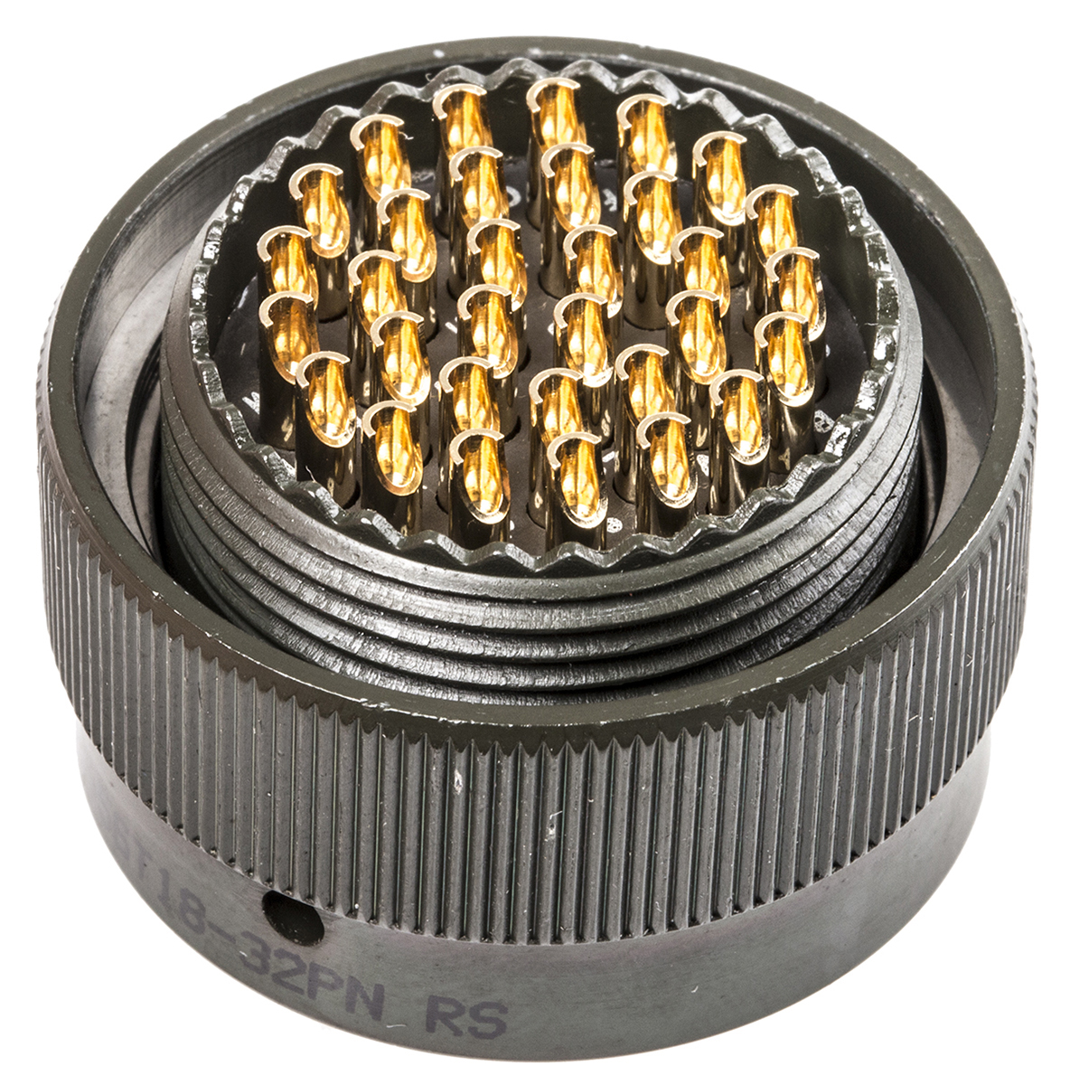 Amphenol Limited, 62GB 32 Way Cable Mount MIL Spec Circular Connector PlugOlive, Pin Contacts,Shell Size 18, Bayonet