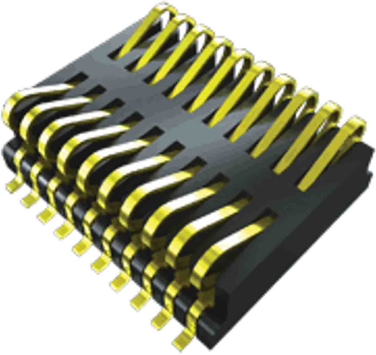 Samtec FSI Series Straight Surface PCB Header, 20 Contact(s), 1 mm Pitch, 2 Row, Shrouded