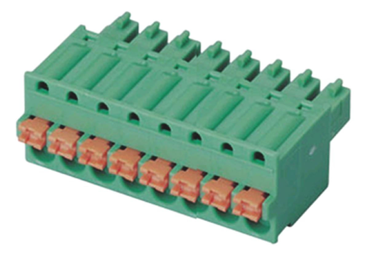 RS PRO, 3.81mm Pitch, 8 Way, , Pluggable Terminal Block, Plug, Plug-In, Screw Termination