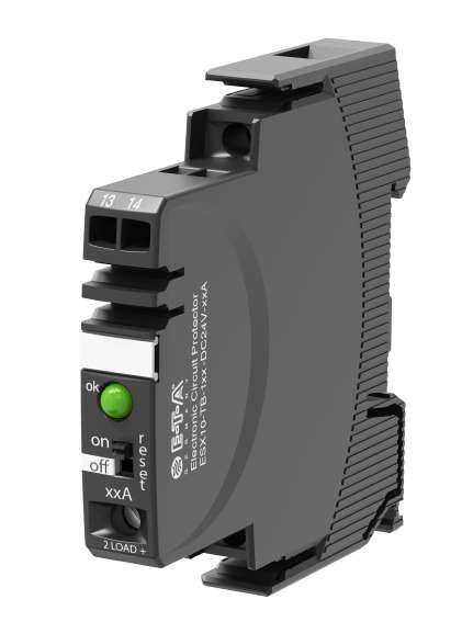 ETA ESX10 Electronic Circuit Breaker 6A 24V ESX10-T, 1 channels , DIN Rail Mount