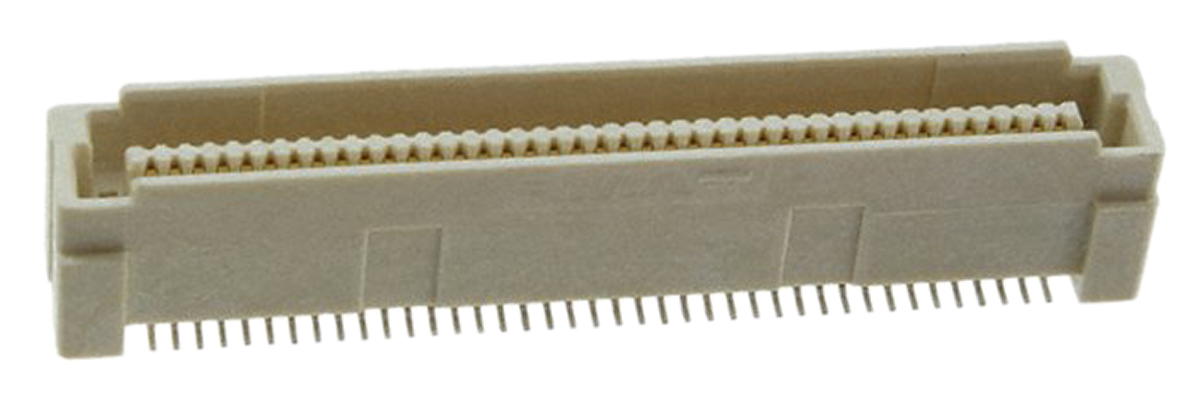 TE Connectivity Free Height Series Straight Surface PCB Header, 40 Contact(s), 0.8 mm Pitch, 2 Row, Shrouded